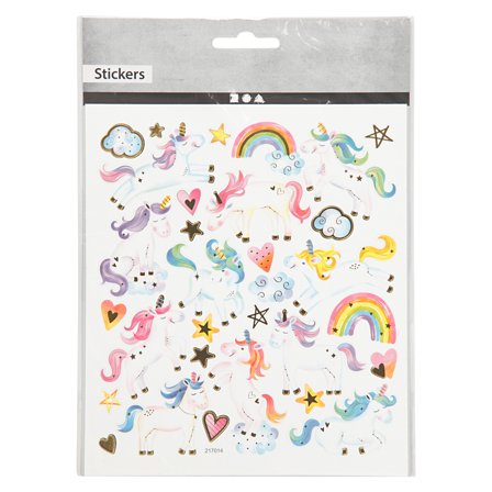 Stickers Unicorns 1 sheet