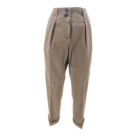 Peserico, Chinos Bruin, Dames, Maat:L