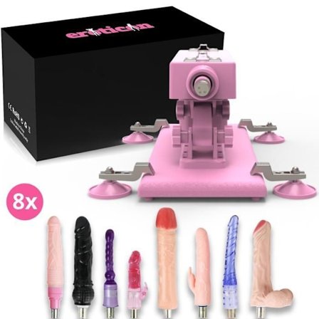 Reid Unisex Porrmaskin – Kraftfull sexmaskin med 8 dildos för anal, vaginal och klitorisstimulering
