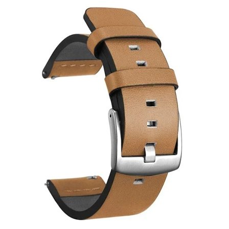 20Mm 22Mm Klockorm Snabb Release Läderrem För Samsung Galaxy Watch 3 Active2 40 44Mm Huwei Klocka G 2 Watchband 18 24Mm