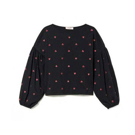 Twinset Round-neck Strik Sort, Dame Striktrøjer, Størrelse: XS