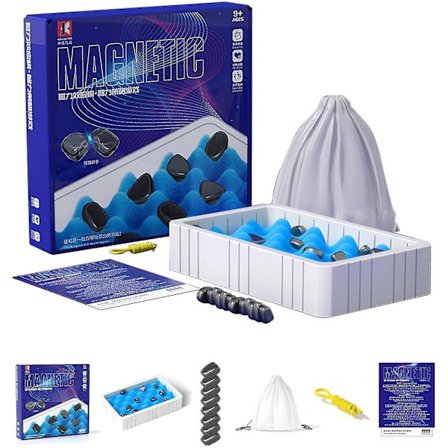 Magneettinen shakkipeli, magneettikivipeli, magneettikalliopeli, magneettilautapeli, hauska pöytämagneettipeli lapsille ja aikuisille