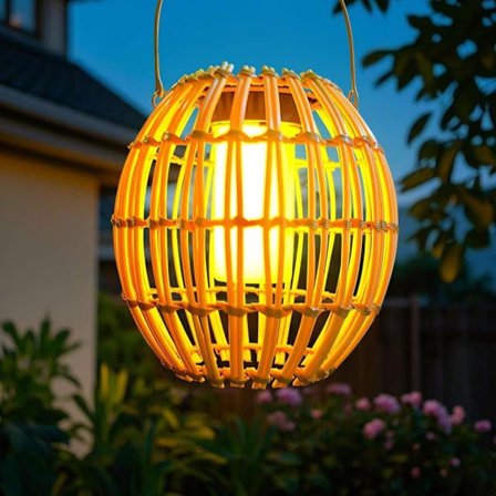 Utendørslykt 1/2-pakning Solcellelampe Hengende Vanntett Hagedekorasjon Balkong