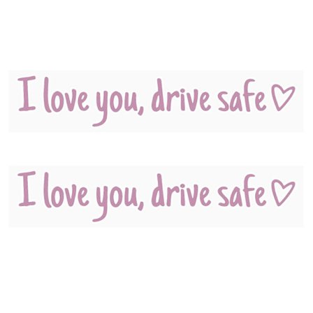 Jeg Elsker Deg Kjør Forsiktig Klistremerke for Bil Selvklebende Bilvindusklistremerker for Familieturer