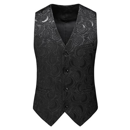 Herrevest Slim Fit Paisley Mænds Suitvest