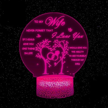 Uruzuo Present till Fru, Mors Dag Presenter till Fru, 3D Nattlampa, Mors Dag Presenter till Fru, Fars Dag Presenter från Fru, Fars Dag Presenter