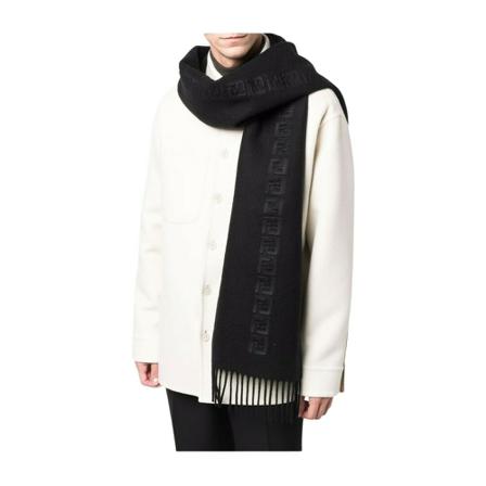 Fendi Scarves , Zwart , Heren , Maat: ONE Size Sjaals