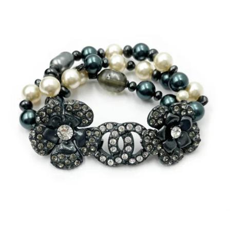 Chanel Vintage - Vintage Smycken - Grå - Dam - Storlek: One Size, Dam, Storlek: ONE SIZE