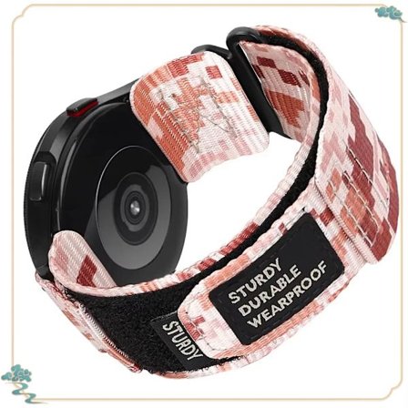 22mm 20mm Kamouflage Nylon Armband kompatibelt Samsung Galaxy Watch 7 6 5 4 40/44mm 6 Classic 43 47mm Armband kompatibelt Huawei Watch GT5 4Pro 