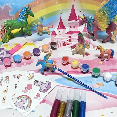 Mal dine egne enhjørninger håndverkssett | DIY kunst og håndverk for barn | Perfekt gave til jenter 6+