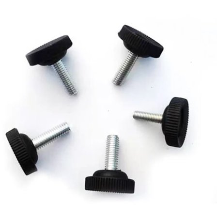 Justerbare Nivelleringsfødder til Møbler, M8 Nivelleringsfødder Justerbare Møbelfødder til Møbler Bord Stolefødder 2.8*2cm (Sort)