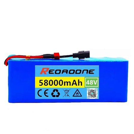 48v 58ah 13s3p 18650 Batteri Lithium Batteri 58000mah Elektrisk Cykel Knallert Elektrisk Lithium Ion Batteripakke