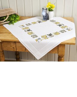 Broderikit Duk Söta katter - Duftin