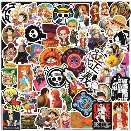 Heta 100 One Piece-klistermärken