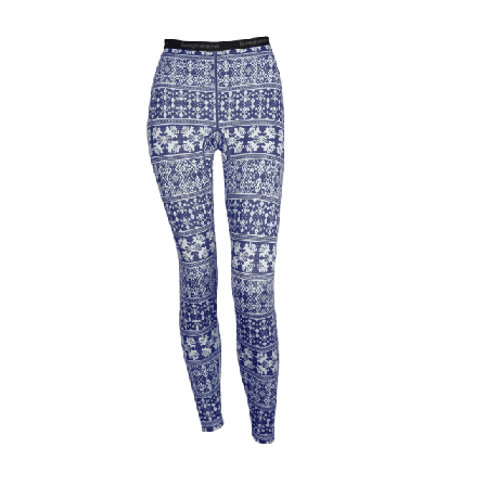 Bagheera Merino Dalecarlian Pants Women Underdelar Dam Blå XL