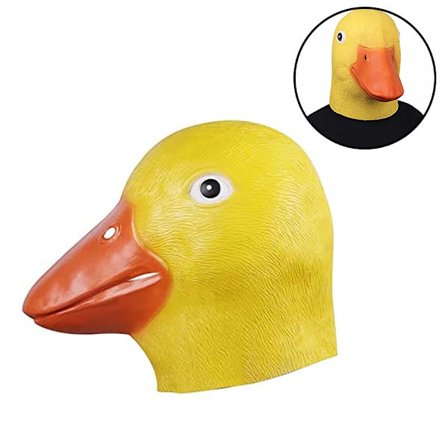 Halloween Novelty Deluxe Mask Duck Head Mask Latex djurmask