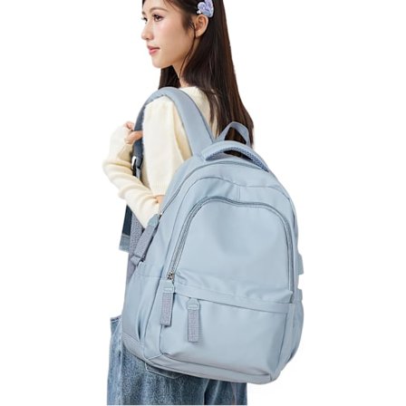 Laptop-ryggsäck, vattentät laptop-ryggsäck med 16-tums USB-laddningsskolväska