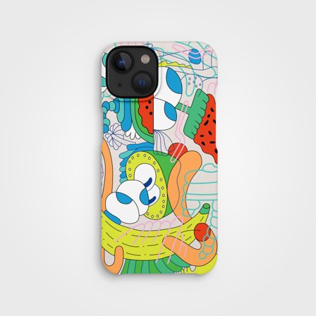 Mike Perry Wassermelonen-Design auf pflanzenbasierter Handyhülle, iPhone 13