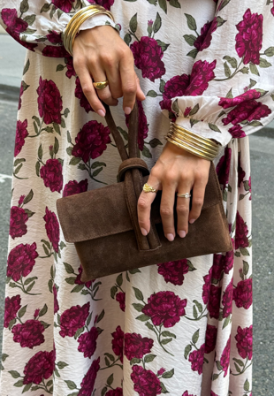 Latalia-Barletta Small Suede Bag-Onesize