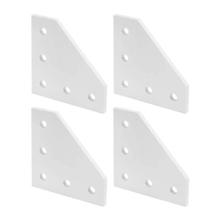 4 stk 5-hulls Koblingsplater Aluminium Festesammenkoblingsplater (3030l)