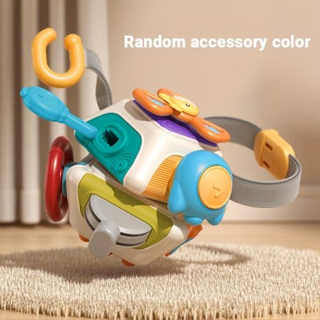 10-i-1 Baby Aktivitetskube, Sensorisk Legetøj til Småbørn, Autostol Legetøj til Flyrejser, Børneuddannelsesaktivitet, Påske Kurv Fyld, Fødselsdagsgave