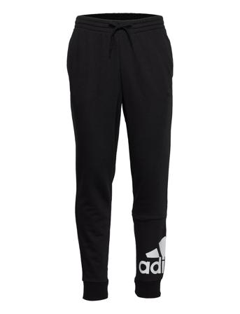 Essentials French Terry Tapered Cuff Logo Pants Black Adidas Performance