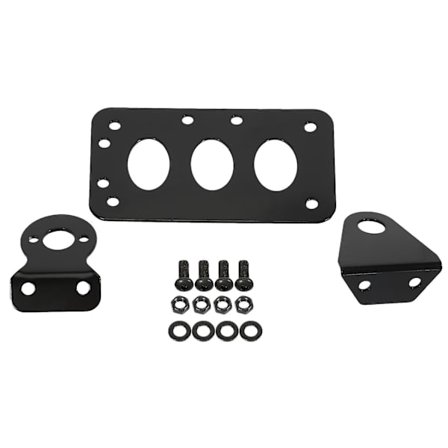 Musta Moottoripyörän Sivukiinnitys Rekisterikilven Teline Bobber Chopper Sopii Harley Sportsterille Jarruvalolla