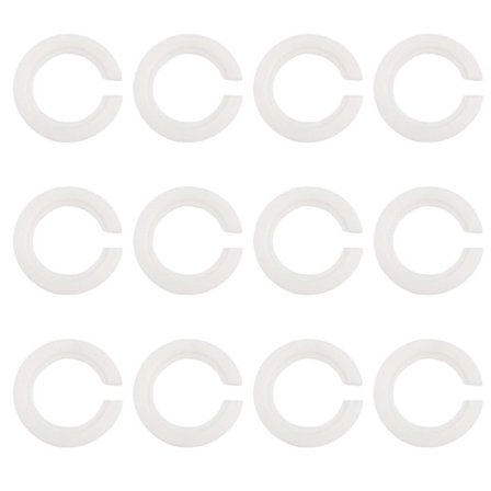 12 st Lampskärm, E27 till E14 Hålkonverterare, Lampskärmsringreducerare för att Montera Skruvlampskärmar till C