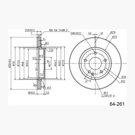 Biltema - BREMSESKIVE