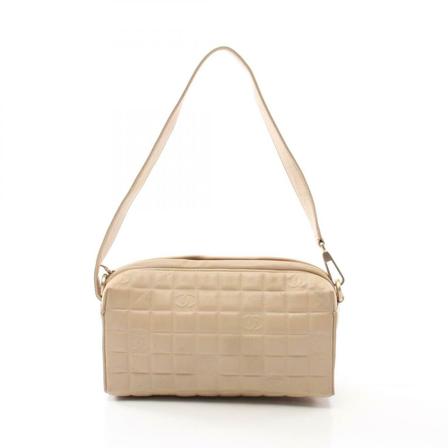 Chanel Vintage Pre-owned Shoulder Väska beige, Dam Vintage Väskor, Dam, Storlek: ONE SIZE