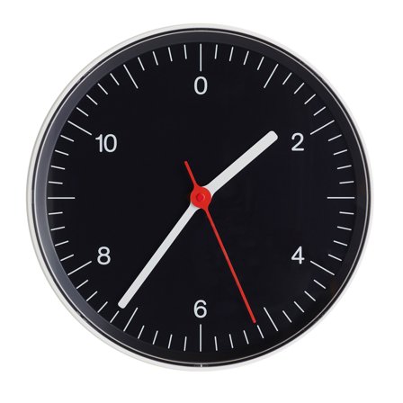 Hay Wall Clock veggklokke, svart