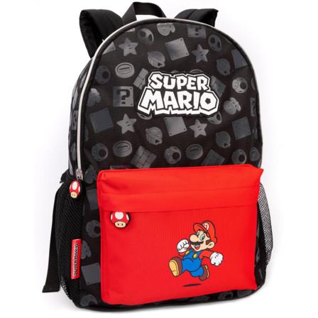Super Mario All-over Print Ryggsäck One Size Svart/röd
