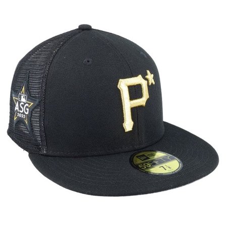 New Era - MLB Svart fitted Keps - Pittsburgh Pirates MLB All Star Game 59FIFTY Black Mesh Fitted @ Hatstore