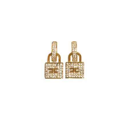 Elisabetta Franchi Earrings Gul, Dame Øreringe, Størrelse: ONE Size