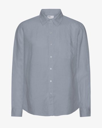 Linen Shirt - Steel Blue - Male - S