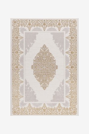 KM Home - Matta Ankara - Guld - Slätvävda mattor - 160X230 - Från Homeroom