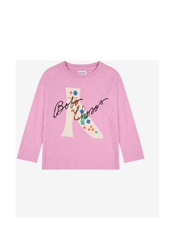 Magic Shoe T-Shirt Tops T-shirts Long-sleeved T-shirts Pink Bobo Choses