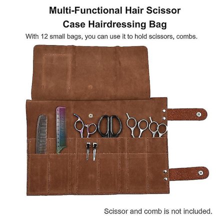 Hår saks etui frisør taske barber salon pung holder til frisør klud læder pung holder hår saks tasker klip