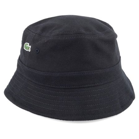 Lacoste - Svart bucket Hatt - Small Logo Black Bucket @ Hatstore