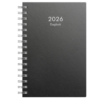 Dagbok Refill Svart Kartong