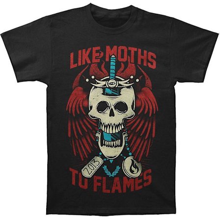 Like Moths To Flames Skull T-shirt