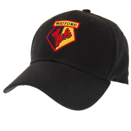 Watford FC Unisex Vuxen Crest Baseball Cap En Storlek Svart/Röd Black/Red One Size