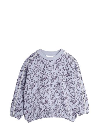 Mini Rodini Mini Leopard Aop Sweatshirt - Purple - 116/122