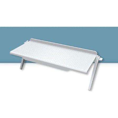 Hvit Etagere for Decoder TV Monitor Topp Hylle TV Skjermer Rack Skjerm Oppbevaringshylle for Mobiltelefonstativer, Mediebokser, Spillkonsoller, Rutere