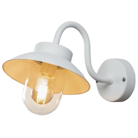 Konstsmide Vega Mini Seinävalaisin E27, IP44 Valkoinen, Valaistus