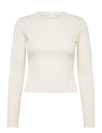 New Balance Micro-Rib Long Sleeve - Cream - XL