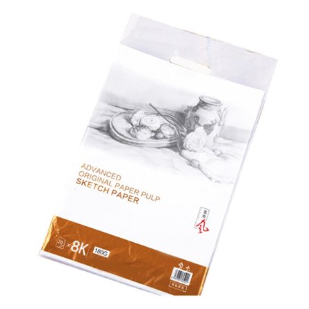 Piirustuspaperi 200g luonnos 20 arkkia paksuuntunut 4K piirustuspaperi taidemaalaus guassipaperi irtolehtinen luonnos akvarellipaperi, - Perfet