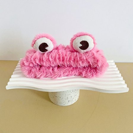 Groda Big Eyes Hårband Pannband ROSA