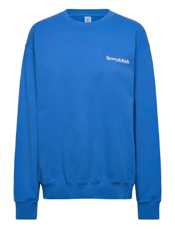 Sporty & Rich Health Is Wealth Crewneck - Blue - S