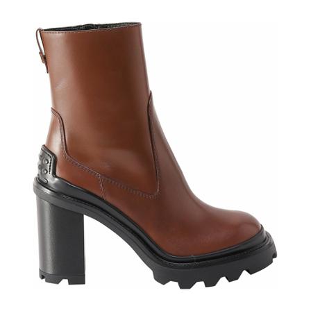 Tod's, Ankle Boots Xxw 04H0Ew 10D90 Bruin, Dames, Maat:36 EU,leer